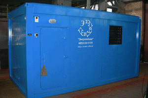 Дизельные генераторы в утепленном контейнере.  Город Уфа